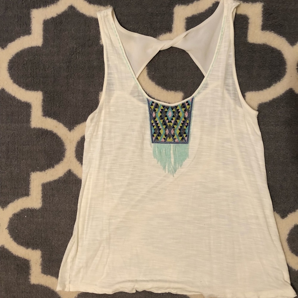 American Eagle beaded tank